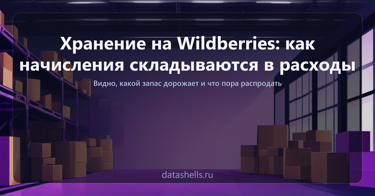 Хранение на Wildberries: как начисления складываются в расходы